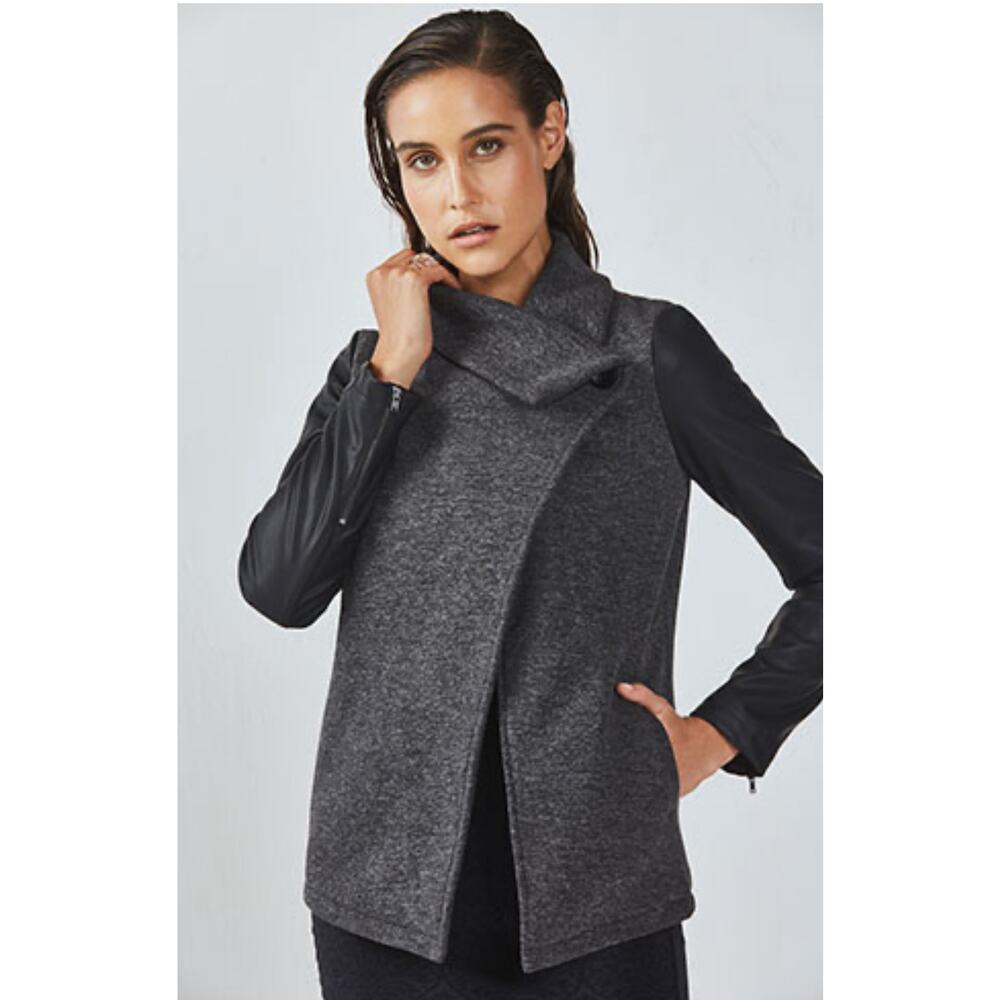Fabletics milano‎ coat womens large moto ahtleisure casual outdoor grunge urban